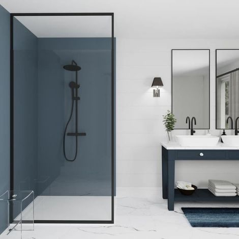 Gelco Only Noir paroi fixe douche 90x210-266 cm (1/3)