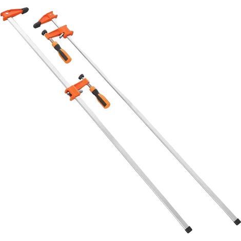 Serre-joints en bois, pack de 2, capacité de charge de 272 kg, Rouge (1/2)