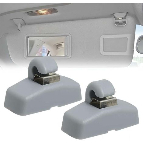 Kit de fixation de pare-soleil (2 pièces) – Compatible avec Volkswagen Passat et Skoda – Crochets de fixation de pare-soleil avant 3B0857561B (1/5)