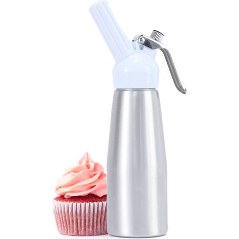 Bouteille de crème pour pistolet à mousse Cake - Argent