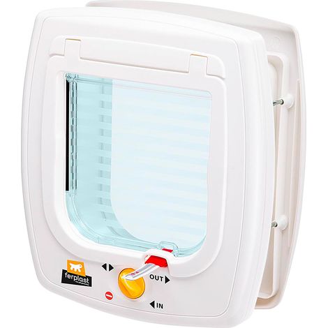 Chatière manuelle Ferplast Swing 5T 4 voies Blanc 72103011