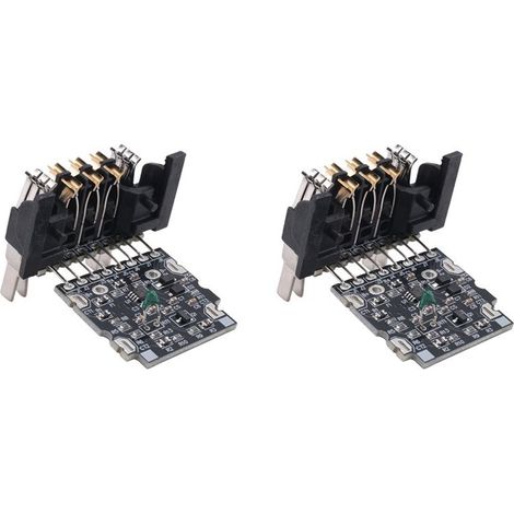 2 placas protectoras de plástico para herramientas eléctricas DCB200 de 20 V y 10 núcleos (21700 W)