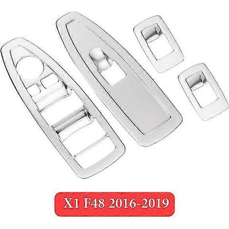 4 pièces ABS Cache-boutons de lève-vitre Autocollants décoratifs intérieurs pour BMW Série 5 X1 X3 X5 F30 F48 G05 G30 G20 (conduite à gauche) Panneaux de porte intérieurs et accessoires - MULTI (1/5)