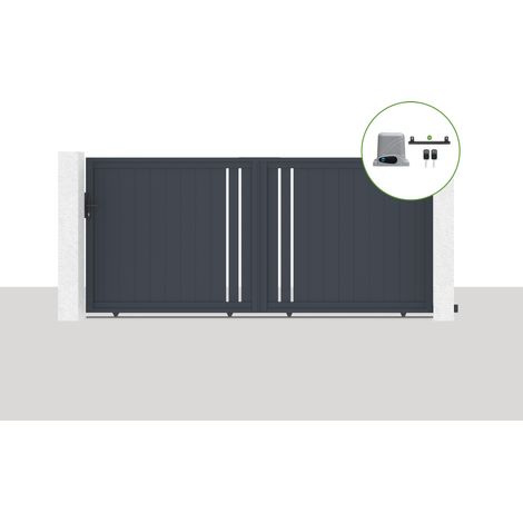 Portón eléctrico corredero 3,5x1,6m GIONA + motorización RANGER C300 (1/5)