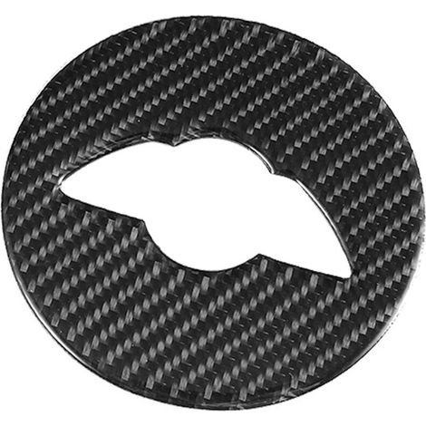 Embellecedor de cubierta de volante Aramox, embellecedor decorativo de fibra de carbono para emblema de volante, compatible con F55, F56 y F60. (1/5)