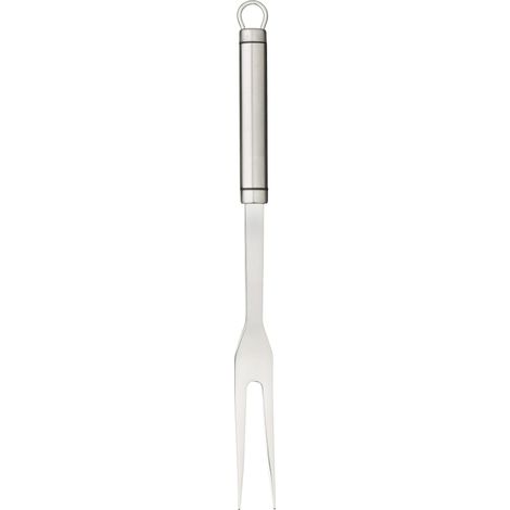 KitchenCraft Fourchette à découper la viande professionnelle avec manche ergonomique of en acier inoxydable, 31 cm - Argent