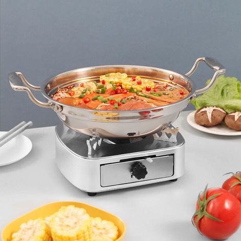 Réchaud à alcool naturel, petite casserole, bouilloire sèche, casserole à alcool solide domestique (1/5)