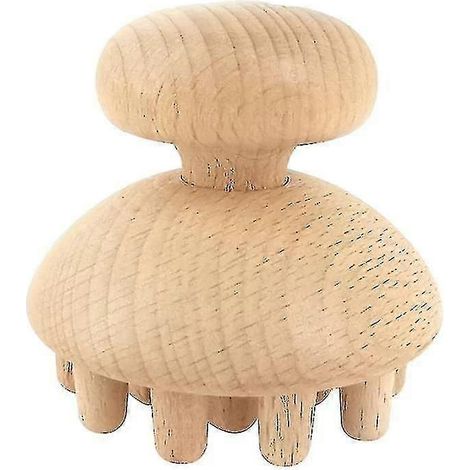 Outil de massage en bois en forme de champignon, anti-cellulite, pour un massage complet des muscles du corps.