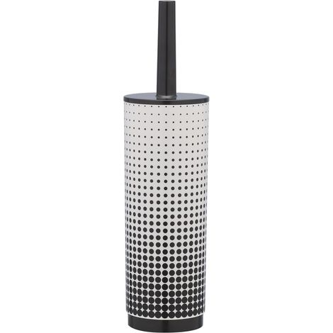 Sealskin Spazzolino per WC Speckles ABS, Nero/Bianco, Plastica, 9.8 x 9.8 x 37.3 cm Accessori per Il Bagno (1/5)