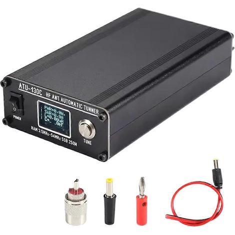 ATU-130C 250W 3,5 MHz-54 MHz Tuner d'antenne automatique HF compatible AM, FM, CW et SSB pour émetteur-récepteur HF radioamateur (1/5)