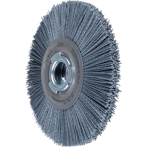 PFERD TOOLS Rundbürste breit ungezopft RBU Ø 200x25xvari. Bohr. SiC-Filament-Ø 1,10mm Korn 120 Schleifbock (1/5)
