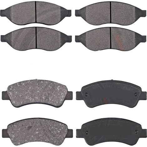 KIT PASTIGLIE FRENO ANTERIORI E POSTERIORI compatibile con BMW X3 (F25) / PASTIGLIE FRENANTI AUTO OEM FDB4394,FDB4376 / SOSTITUZIONE DIRETTA / BASSA POLVERE / SILENZIOSO