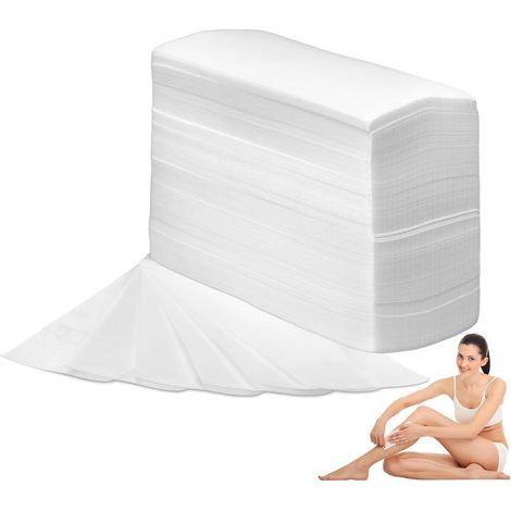 200 Pièces Bandes Non TisséEs pour L'épilation à la Cire Chaude Et PâTe à Sucre, Bande de Cire Epilation pour Tout Type de sur L'éPilation Du Corps, Jambes Et Visage (1/5)