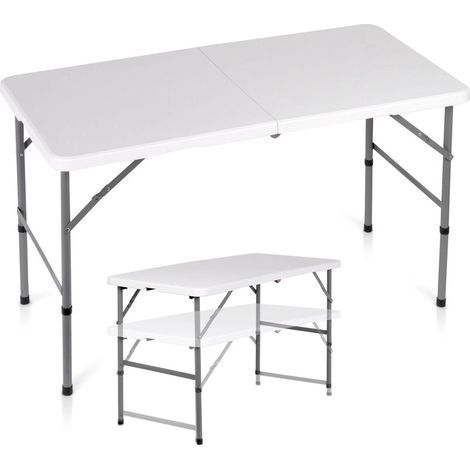 Folding catering table adjustable height white 120x60 cm 235492804 (1/5)