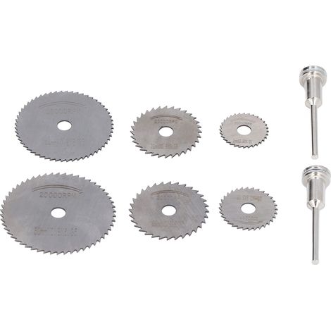 8-teiliges HSS-Kreissägeblatt-Set, Mini-Trennscheiben für dünne Metall-, Kunststoff-, Holz- und Legierungsmaterialien (1/5)