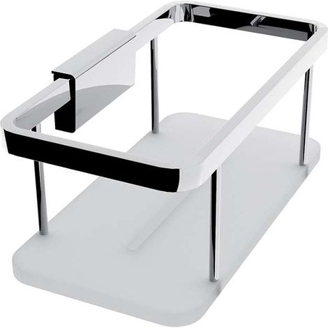 Nimco Kibo - Ablage, Länge 20 cm, Plexiglas/Chrom Ki 14015-B-26