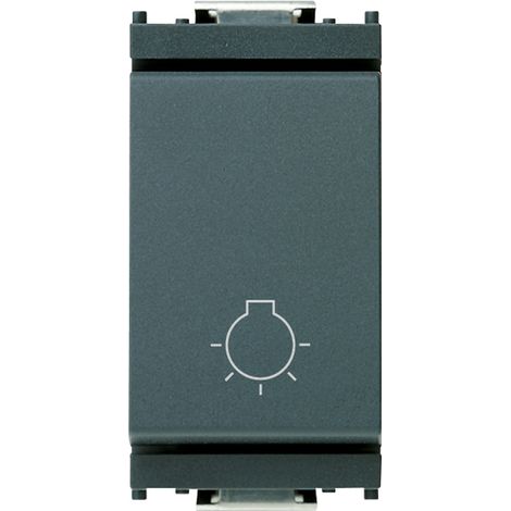 VIMAR - 16081 1P NO 10A Pulsador, luz gris