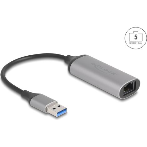 Delock Adaptador USB tipo 5 Gigabit LAN USB Tipo-A