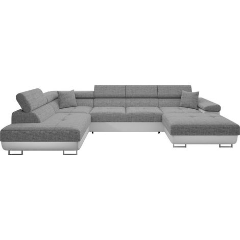 Canapé d'angle Comfivo Vinetum III, Soft 017 + Lux 05, Disponible, 346x203x70cm, 0