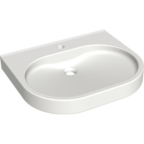 KWC AR Waschtisch, VARIUScare, MIRANIT,  550x120x450 mm, barrierefrei