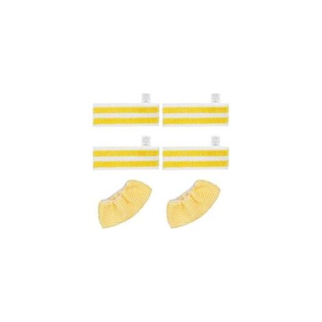Juego de 6 paños de microfibra Easyfix - Compatible con Karcher SC1 a SC5 - 4 paños + 2 gorros - Crezuo