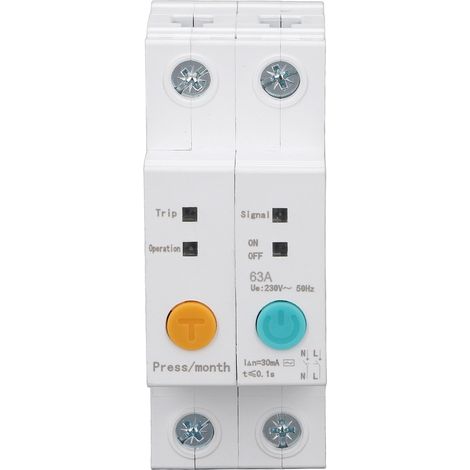 Disjoncteur Intelligent WiFi avec Relais Temporel, Montage Rail DIN, Commande par Application, 2P AC230V 63A (1/5)