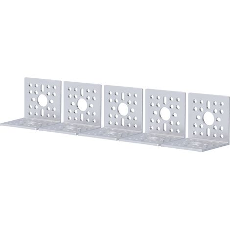 Cinq supports d'angle en forme de L, en alliage d'aluminium à angle droit de 90 degrés, supports de montage pour servomoteur de 48 x 48 mm. (1/5)