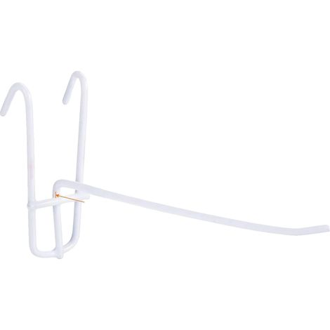 Ganchos resistentes para paneles de rejilla de pared, solución de exhibición versátil, 15 cm, blancos, 50 unidades. (1/2)