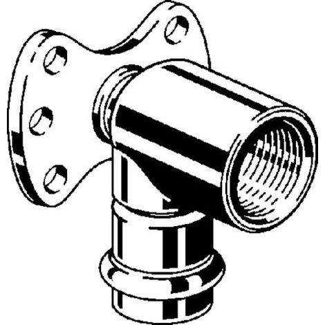 VIEGA 667085 Rosace murale avec SC Sanpress Inox (1/3)