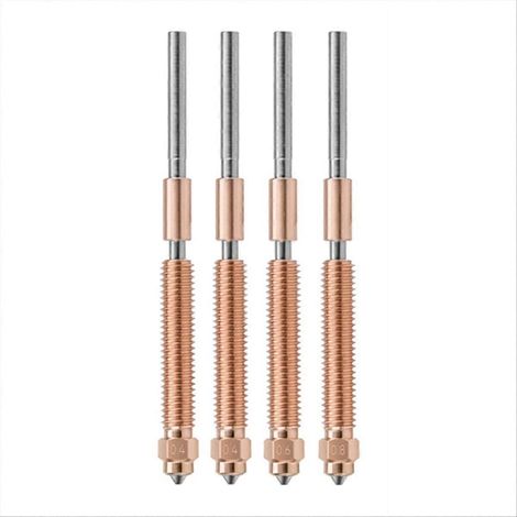 Düsen-Ersatzset für K2 Plus, Hochleistungsdüse für K2 Plus 3D-Drucker (0,4/0,6/0,8 mm, 4 Stück) (1/5)