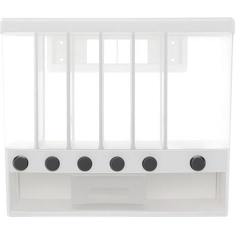 Distributeur de riz, capacité de 10L, design peu encombrant, Blanc (1/2)