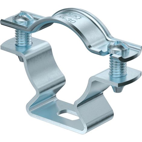 OBO Bettermann Abrazadera distanciadora con agujero oblongo 25-30mm Acero cincado, 1362772