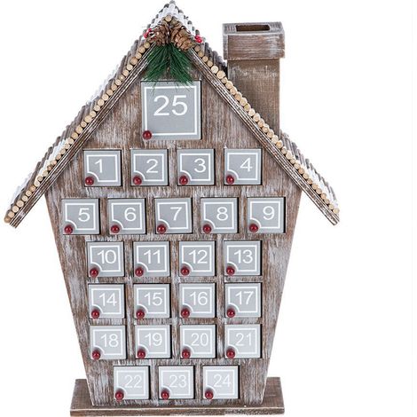 24-tägiger digitaler Adventskalender, Weihnachtsdekoration, Weihnachtsschmuck, Wohndekoration (leere Box, vom Kunden zu befüllen) (1/2)