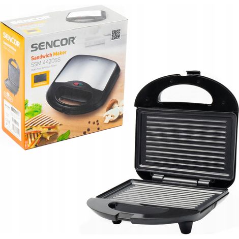 Griglia elettrica sencor Panini Deluxe argento 700 W (1/3)