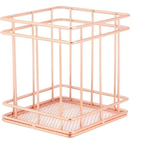 Panier de rangement en fer or rose (S-rectangulaire)-Fei Yu