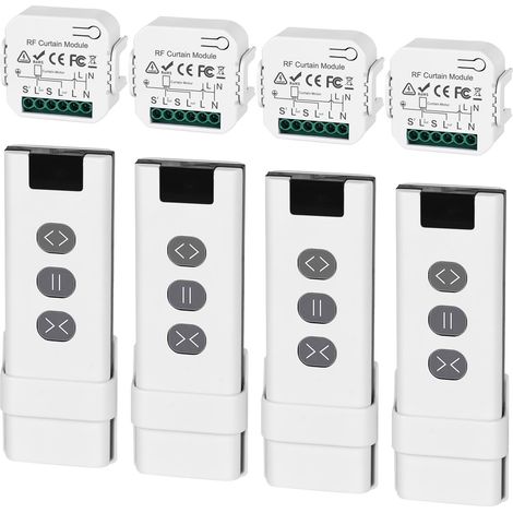 télécommandes de volet roulant sans fil interrupteur intelligent compatible avec interrupteur sans fil 230 V adapté pour volets stores persiennes interrupteur (1/5)