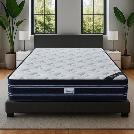 Matelas Luxe - YIDATONG - Matelas Mémoire de Forme 140x190 - 28 cm - Mousse à mémoire & ressorts ensachés - Blue Latex - OEKO-TEX (1/5)