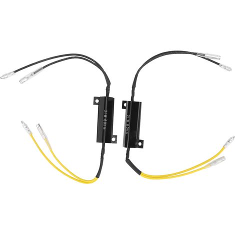 2 décodeurs de clignotants LED pour moto 21 W 12-15 V, pièces de rechange pour réparation