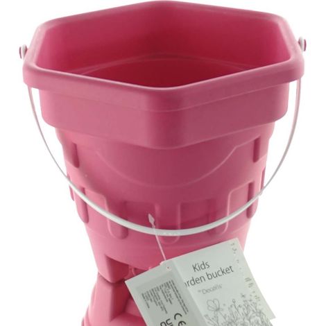Kaemingk Kinder Eimer Pink in Sandburgform Ø 22,5 cm - Kunststoff (1/2)
