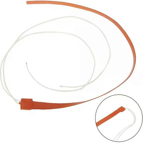 Coussin chauffant électrique 50 W 12 V, bande chauffante en silicone, câble chauffant flexible pour injecteur, 12 x 500 mm (1/5)
