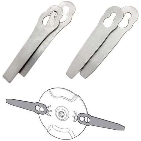 Lames métalliques de tondeuse à gazon sans fil – 4 lames de rechange 85mm en métal – Coupe efficace pour jardin et terrasse (1/3)