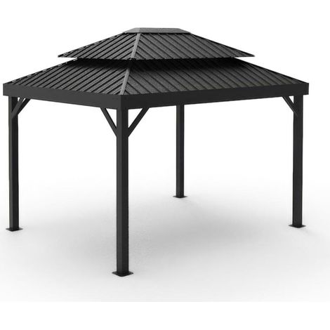 Sojag Aluminium Pavillon London 10x14 schwarz (1/5)