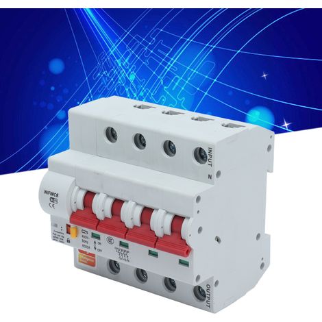 Interrupteur intelligent 4P avec télécommande, Wi-Fi et Bluetooth, disjoncteur 25 A (1/5)