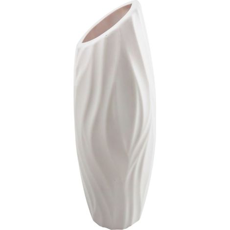 Vase Créatif Anti-Choc en Plastique Décoration Européenne Petit Vase Coloré Imitation Émaillé Gris- (1/5)