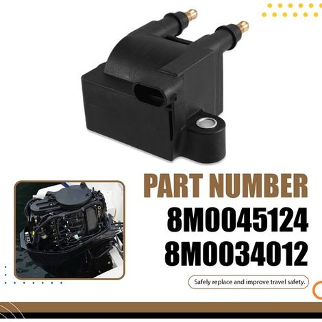 Ignition coils 8M0045124 and 8M0034012 are suitable for Mercury engines. (1/5)
