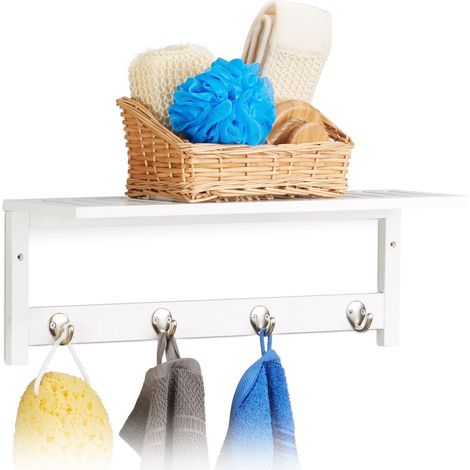 Estante de pared con ganchos para colgar