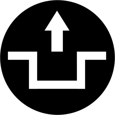 Eaton Tastenplatte, flach schwarz, Symbol entriegeln, 218178