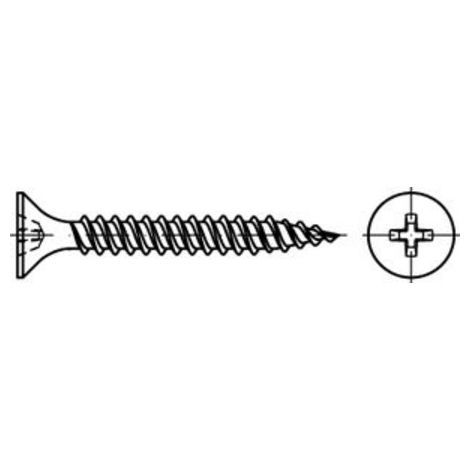 ART 89151 Schnellbauschraube Stahl 4,2 x 55 -H phosphatiert FK 100 Stk