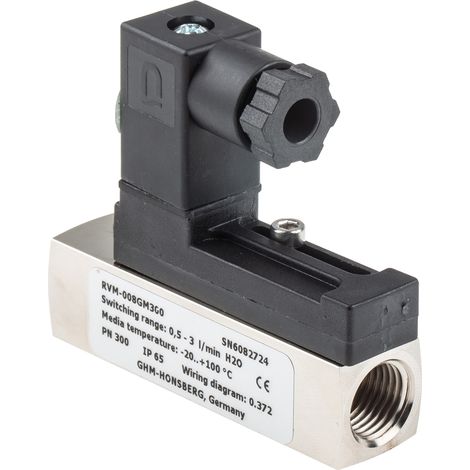 Débitmètre RS PRO pour Liquides, 0,5 l/min à 3 l/min, raccord 1/4 BSP ( Prix pour 1 )