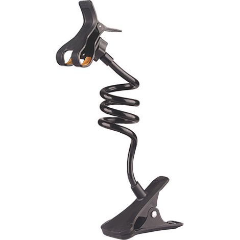 Support téléphone Lazy Holder, pince mains libres, bras flexible 360°, compatible jusqu'à 6,3". Pour lit, bureau, cuisine. (1/5)